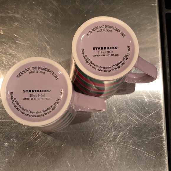 Pair of Starbuck’s Mugs Purple, red & green - Picture 5 of 5